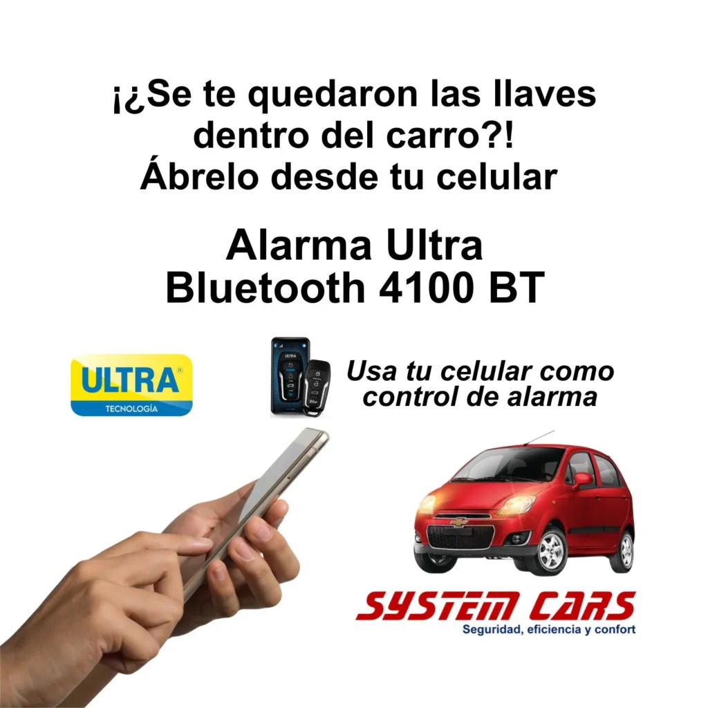 Alarma Bluetooth para carro Ultra 4100 BT