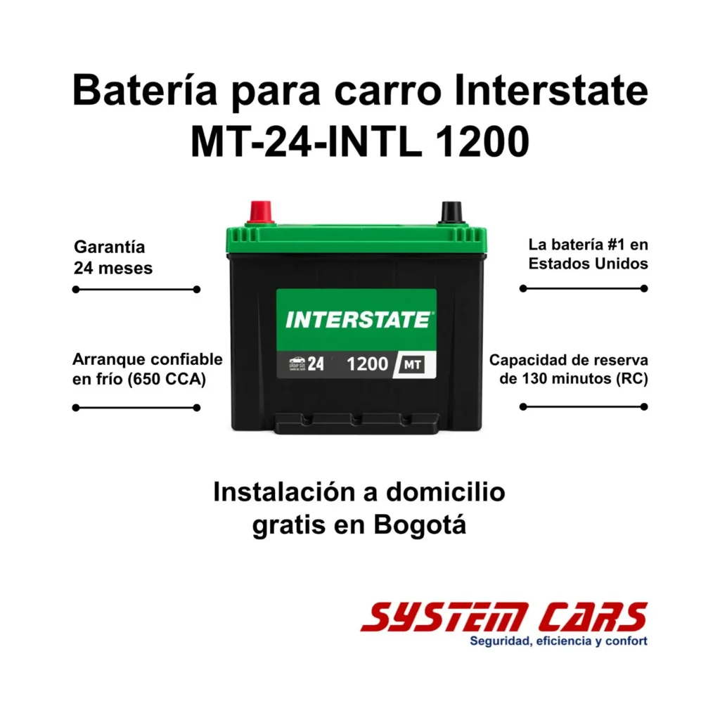 Batería Interstate para carro MT-24-INTL