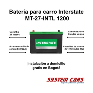 Batería Interstate para carro MT-27-INTL
